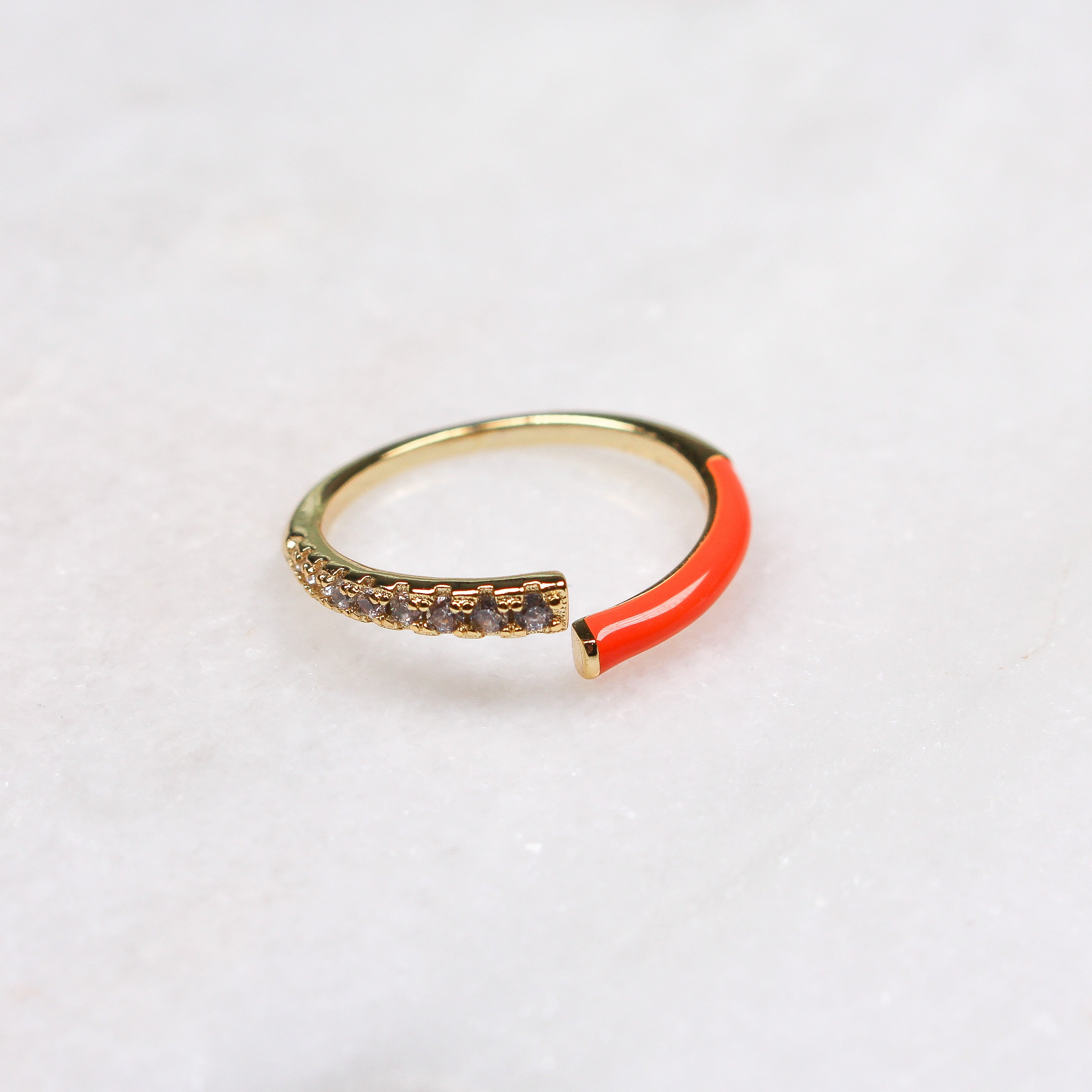 LOUISA RING ORANGE - Black & Bloom