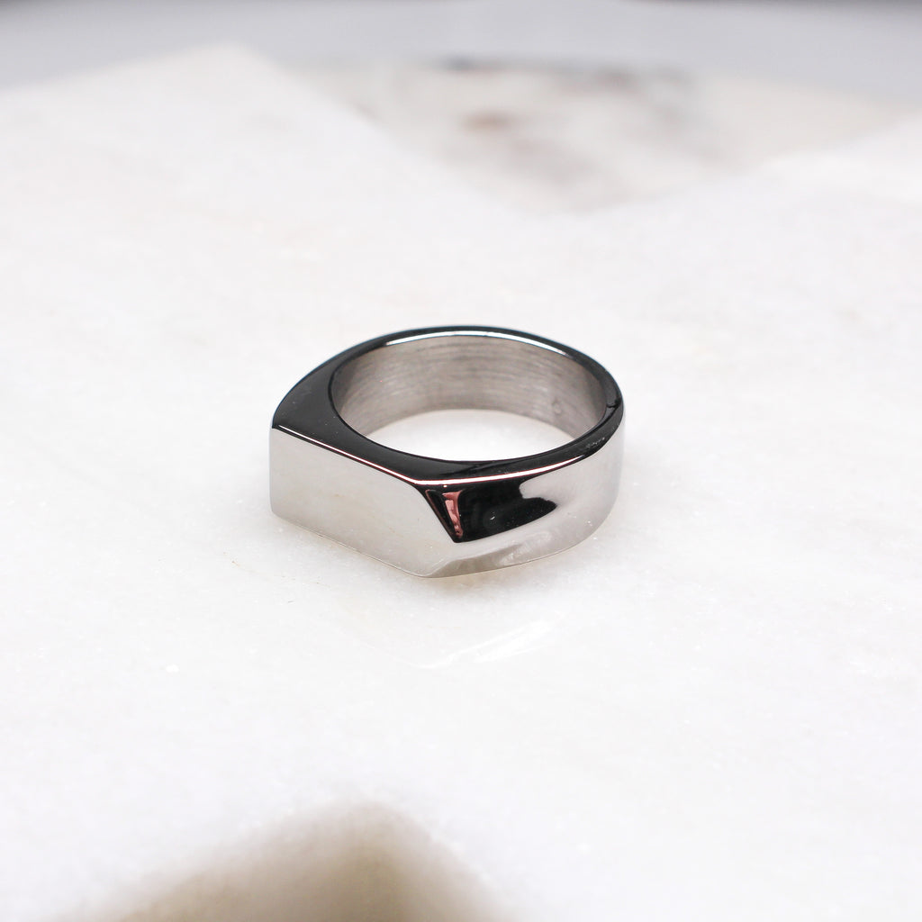 RYDER RING SILVER - Black & Bloom