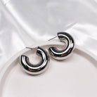 SIENNA EARRINGS SILVER - Black & Bloom