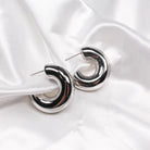 SIENNA EARRINGS SILVER - Black & Bloom