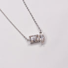 MOI ET TOI MOISSANITE NECKLACE - Black & Bloom