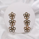 FLEUR EARRINGS - GOLD - Black & Bloom