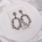 ALEX EARRINGS SILVER - Black & Bloom