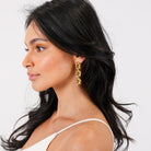 HARPER EARRINGS - Black & Bloom