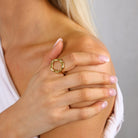 ESTHER RING - Black & Bloom