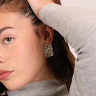 INAYA EARRINGS SILVER - Black & Bloom