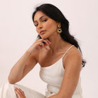 IRIS EARRINGS - Black & Bloom