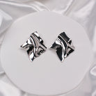 LUNA - SILVER (CLIP ON) - Black & Bloom