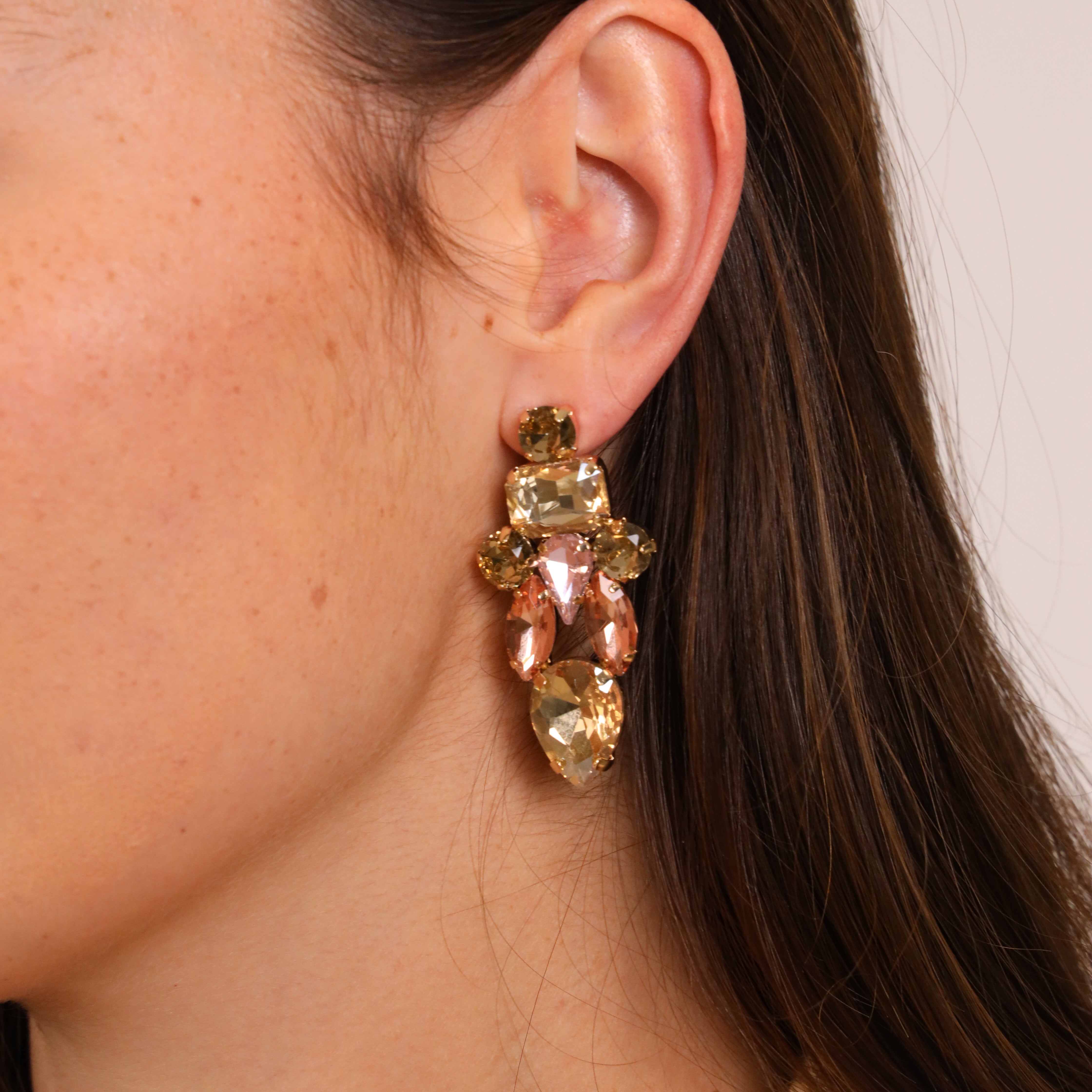 KATE EARRINGS GOLD - Black & Bloom