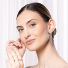 EMERALD MOISSANITE EARRINGS - Black & Bloom