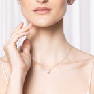 MOI ET TOI MOISSANITE NECKLACE - Black & Bloom