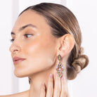 SOPHIA EARRINGS - Black & Bloom