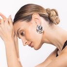 STEELE EARRINGS - Black & Bloom