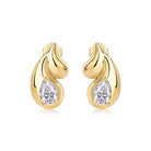 TEAR DROP MOISSANITE EARRINGS GOLD - Black & Bloom