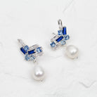 TIA EARRINGS BLUE - Black & Bloom