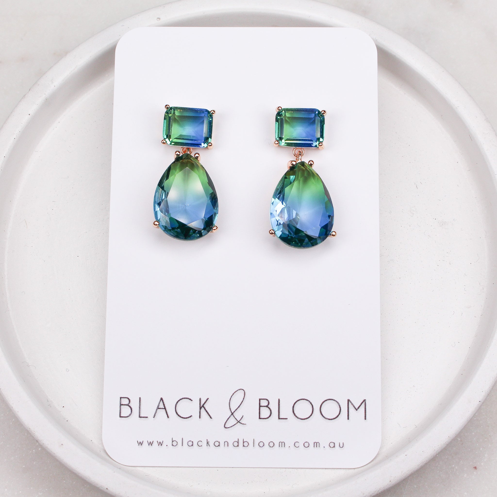 STEPHANIE EARRINGS – Black Bloom