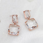 BRONTE EARRINGS ROSE GOLD - Black & Bloom