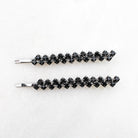 FLO HAIR PIN DUO BLACK - Black & Bloom