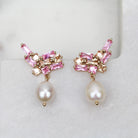 TIA EARRINGS PINK - Black & Bloom